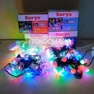 Lampu Hias Natal Tumbrl 40 LED 5 Meter - Lampu Led Twinkle Star RGB