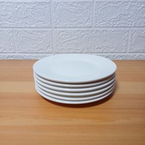 SET FOR 6 PIECES CERAMIC SAUCER / Cake plate/ side plate/ SIZE 6 INCHES / microwaveable