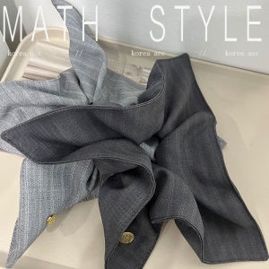 Elegant Polka Dot And Stripe Fabric Hair Ties for Autumn Winter Low Bun Styling Fresh out Korean Style Fashionable Hair Bands