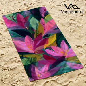 Vivid Petals Quick Drying Beach Towels Ultra Lightweight Fast-drying Super Absorbent It is a must-have item for summer