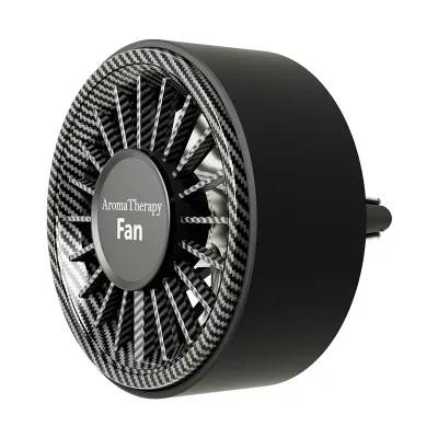BLALION Car Mini Fan Air Outlet Fan Colorful Ambient Light Type C Charging Port Car Air Outlet Clip Fans 3 Speeds Air Freshener