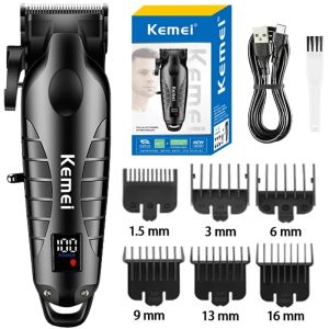 Máy Cắt Tóc Điện Kemei KM-2290 Lưỡi Kim Loại Bột Công Nghệ Cao Cấp Pin Lithium 2500mAh Dùng Được Cho Tóc Và Râu