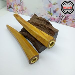 Once pipa padutan kayu kelor emas model segi enam C158