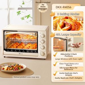 [China Plug Adapter Needed]Bear | Home Multi-Function Baking Oven 40L Large capacity for baking
