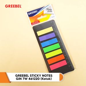 GREEBEL Sticky Notes Kertas Catatan 7 Warna 20 Lembar (7W 461220) Note Memo Alat Tulis Kantor