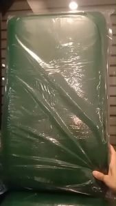 หมอนฟองน้ําหุ้มหนังเทียมสีเขียวหมอนผู้ป่วยหุ้มหนังเทียมสีเขียว กันน้ํา ขนาด 38x60x12 ซม.