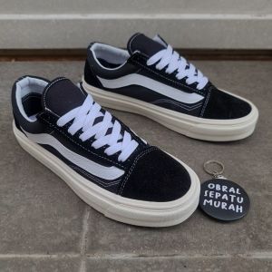 OBRAL SEPATU KERJA VANSSSE VAULT OLD SKOOL OG BLACK WHITE 36-45 SEPATU SNEAKERS HITAM PUTIH SEKOLAH