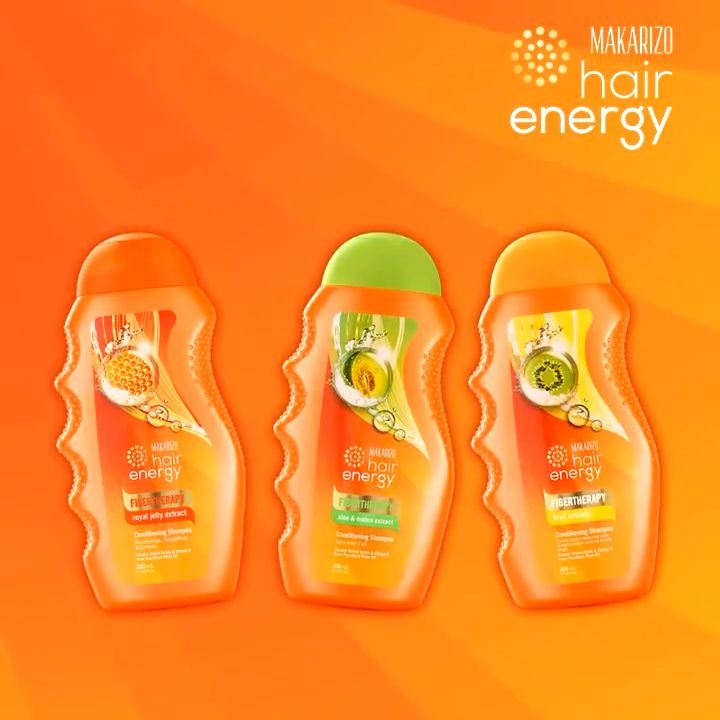 Makarizo Hair Energy Conditioning Shampoo 2in1 Fibertherapy 330ml 170ml || Shampo Kondisioner