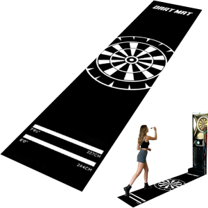 VIKAMA Standard Distance Marked Dart Runner Mat Anti-slip Durable Washable Floor Mat Game Room Carpet Home Decoration