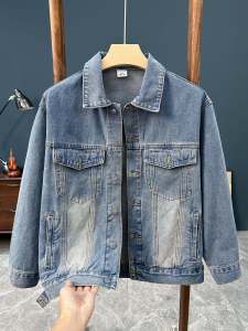 Heavy Industry Stone Washed American Fashion Brand Casual Loose Denim Jacket Men Spring & Fall Retro Handsome Cargo Jacket Coat