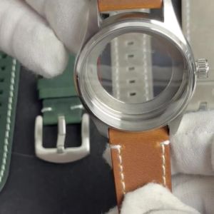 Retro 36/39mm Pilot Little Prince Watch Case Stainless Steel Sapphire Glass 20ATM Fit NH35 NH36 Movement Part Leather Strap