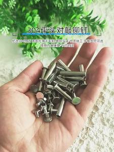 Yi Se Dian Zi | 304 Stainless Steel Snap Rivets Locking Flat Round Head Hammer Installation