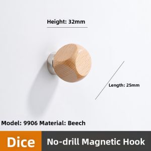 INNDUN | Magnetic Strong Adhesive Hook for No-Drilling Security Door