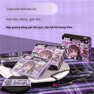 100 Tấm Giấy Thấm Dầu Nhỏ Gọn Có Gương Để Trang Điểm Làm Đẹp Da Cho Nam Và Nữ Thích Hợp Lâu Trôi Gói 1