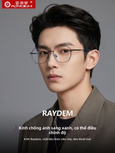 Raydem | Kính Nam Titanium Chống Ánh Sáng Xanh Tương Thích Độ