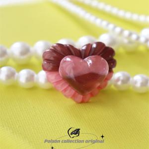 Original Design Romantic Love Goddess Series Ring Color Gradient Sandflowing Heart Cute Sweet Simple Small Audience Womens Ring