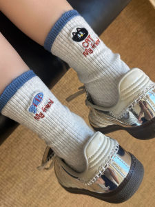 Adorable Cartoon Animal Mid-Calf Socks for Women New Autumn Collection Fashionable Japanese Style Outfit-Ready Versatile Long Socks