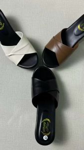 [Đủ size 36-40] Dép nu cao got gót vuông 5p HShop mẫu lê bản lật HT-01 Dép lê gót liền nguyên khối chắc chắn siêu bền.