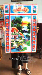 Tranh đức lưu quang Khung tranh Phòng thờ Tranh cửu huyền thất tổ gia tộc vinh hiển tráng gương treo tường CHQC36