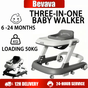 Baby Walker na may push handle ng bata May laruan na may musika. Angkop para sa mga bata mula 0 hanggang 18 na buwan