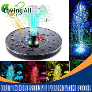 Outdoor Solar Water Fountain Floating Bird Bath Garden Pool Pond Waterfall Fountain Solar Panel Powered Water Pump
