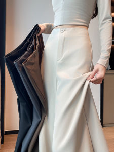 Quần Ống Rộng Cạp Cao Cao Cấp Cho Nữ Mùa Xuân Thu 2026 Quần Ống Đứng Dài Đến Sàn Rộng Rãi Mới Quần Ống Rộng Thoải Mái