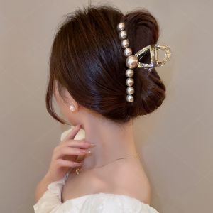 Elegant Large Size Hair Claw Clip Womens Back of Head Stylish Hair Clip New 2025 High End Shark Clamp Hair Accessories