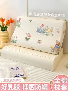 หมอนยางธรรมชาติสำหรับเด็ก 6 ขวบขึ้นไป หมอนยางพาราแบบทรงสี่เหลี่ยมสำหรับเด็กอนุบาลและนักเรียนประถม หมอนฤดูใบไม้ผลิ ฤดูร้อน ฤดูใบไม้ร่วง ฤดูหนาว สำหรับผู้ใหญ่และเด็ก