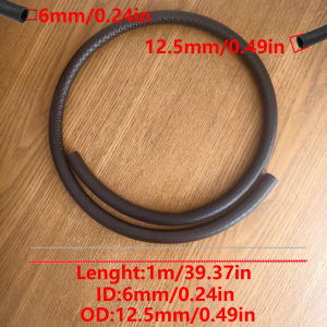 6/8mm Inner Diameter NBR Nitrile Rubber Fuel Hose Heat Resistant Petrol Diesel Pipe For Auto Motorcycle Motorboat Fuel Delivery