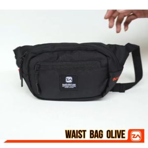 Tas Pinggang Zarventure Olive Waistbag Garansi Resmi Tas Pinggang Premium Tas Pria