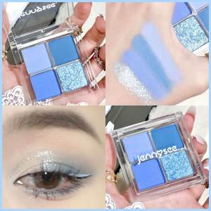 Cool Blue Denim Four Color Eyeshadow Palette