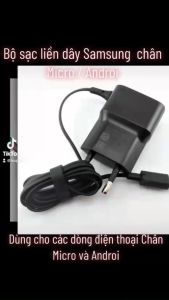 Củ sạc liền dây dùng cho các dòng máy chân Androi/Micro