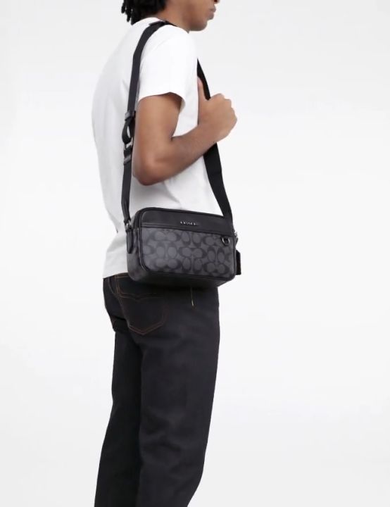 Coach outlet ของเเท้💯% กระเป๋าสะพายข้างผู้ชาย COACH GRAHAM CROSSBODY