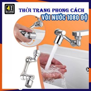 Đầu Vòi Nước Thông Minh Xoay 1080 Độ Cao Cấp Với 2 Chế Độ Nước - Đầu Vòi Nước Tăng Áp / Vòi Nước Lắp Chậu Rửa Bát Chén Tiết Kiệm Nước Tối Đa Tiện Lợi