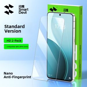Full Screen Coverage Tempered Glass Film for OPPO Reno14 Series Anti Blue Light Fingerprint Resistant Shockproof Clear Film