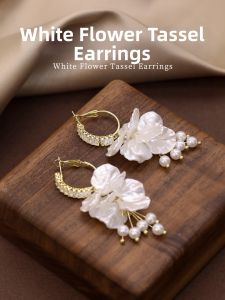 YICAN | Elegant and Fairy-like Flower and Tassel Silver Earrings