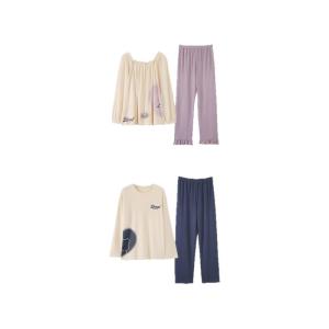 MiiOW | Couples Pure Cotton Long Sleeve Sleepwear Spring Autumn 2025 New Cartoon Cute Plus Size Men Women Home Clothes Set