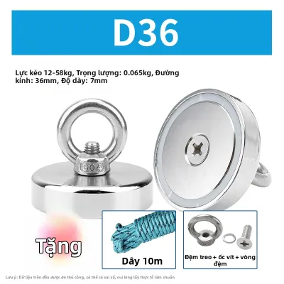 Jiaxun | Công Cụ Nhặt Đồ Hình Vòng Tròn Lớn Bằng Nam Châm Neodymium Mạnh