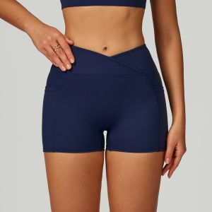 Nude Feel High Waist Peach Butt Shorts for Running and Fitness