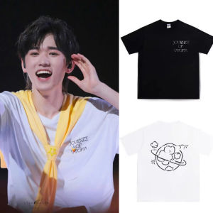 Áo Thun Tay Ngắn Thời Trang Mùa Hè Cho Thanh Thiếu Niên Thường Ngày Dáng Rộng Cotton Nguyên Chất Biểu Diễn Áo Thun Cổ Tròn