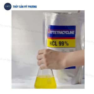 Oxytetracycline Hcl 99% ks cá đốm đỏ trắng nấm ghẻ xuất huyết hậu môn sưng gan thận mủ lồi mắt tuột nhớt có vảy da trơn