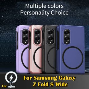 Ultra Thin Skin Feel for Magsafe Magnetic Phone Case for Samsung Galaxy Z Fold 8 Wide Ultra 7 6 5 4 3 Wireless Charging PC Cover