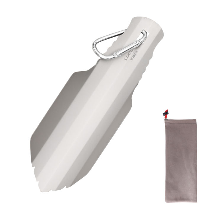 Titanium Camping Shovels Outdoor Compact Poop Shovel Trowel Ultralight Backpacking Multi Tool