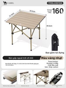 CAMEL | Bàn Trại Cắm Trại Gập Đựng Trứng Nhôm