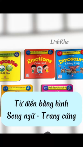 Sách Từ Điển Bằng Hình Đầu Tiên Của Bé - Song Ngữ Anh- Việt - Đối lập Cảm xúc Côn trùng Khủng long Cơ thể - Việt Thư