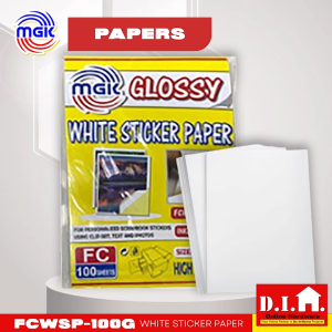 Do It Home MGK FCWSP-100M White Sticker Paper 100s FC/Legal Matte