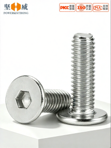 POWER&STRONG | 304 Stainless Steel Flat Head Hex Screws