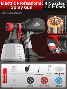 NANWEI | Electric Paint Sprayer Gun Lithium Battery Powered