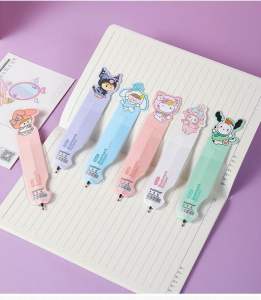 Thẻ Đánh Dấu Trang Bookmark Kết Hợp Bút Bi Mực Đen Mẫu Thú Sarino 2in1 Độc Lạ