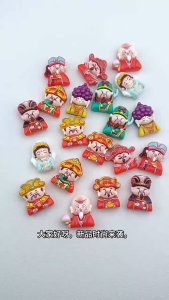 10 Charm Phong Thủy Phúc Lộc ThọThần TàiÔng TáoQuan Âm Phụ Kiện Trang Trí Dép Crocs charm tết